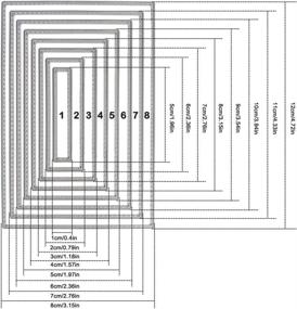 img 1 attached to 🔪 WOWOSS 32-Piece Cutting Dies Stencil Metal Template Molds with 4 Unique Shapes - Ideal Embossing Tools for Scrapbooking, Album Creation, DIY Paper Crafts & Card Making