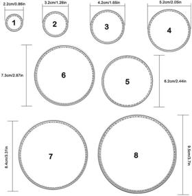 img 2 attached to 🔪 WOWOSS 32-Piece Cutting Dies Stencil Metal Template Molds with 4 Unique Shapes - Ideal Embossing Tools for Scrapbooking, Album Creation, DIY Paper Crafts & Card Making