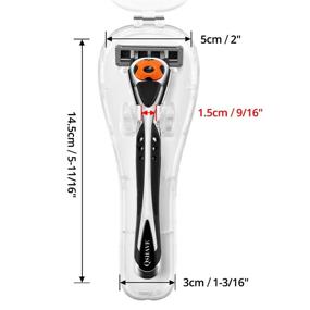 img 3 attached to 🧳 QSHAVE Portable Travel Razor Protector Hard Case for Manual Razor System - Secure Your Razor On-the-Go (1PC, No Razor Included)