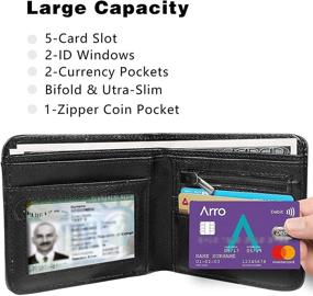 img 2 attached to Mulafnxal Leather Bi Fold Minimalist Designer Men's Accessories in Wallets, Card Cases & Money Organizers