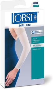 img 1 attached to 👍 Jobst Bella Lite 20-30 mmHg Compression Arm Sleeve: Silicone Beige, Medium Regular Size - Effective Support