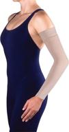 👍 jobst bella lite 20-30 mmhg compression arm sleeve: silicone beige, medium regular size - effective support логотип