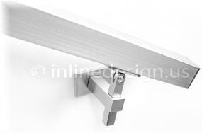 img 2 attached to 🔲 Square Bottom Stainless Steel Handrail Bracket