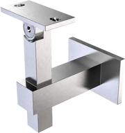 🔲 square bottom stainless steel handrail bracket logo