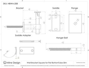 img 3 attached to 🔲 Square Bottom Stainless Steel Handrail Bracket