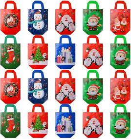 img 4 attached to Christmas Snowman Non Woven Reusable Grocery