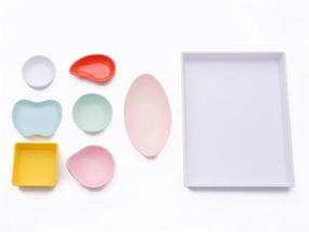 img 3 attached to 🎨 Multicolor Condiment Melamine by Sugar Cloth