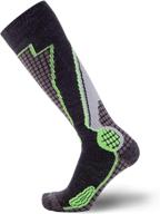 optimized merino wool ski socks for enhanced performance - unisex outdoor winter socks for snowboarding and skiing logo