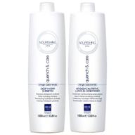 💆 revitalize your hair with ever ego nourishing spa deep hydra shampoo + leave-in conditioner 1000ml / 33.8oz logo