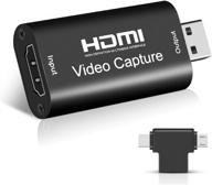 видеозахват hdmi с адаптером full hd 1080p 30 к/с live audio video capture game usb 2.0 устройство захвата игр hdmi в usb записывающий блок для игр, обучения, видеоконференций и стриминга - tycka. логотип