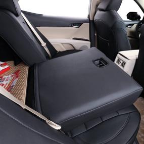 img 2 attached to 🚗 EKR Custom Fit Full Set Car Seat Covers - Toyota Highlander 2020-2022 - Three Rows - Captain Chair - Leatherette - Black