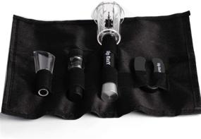 img 3 attached to 🍷 Easy Air Pressure Wine Opener Set: Pop and Pour with Amazing Premium Gift Value - Cutter, Vacuum, Aerator - Carry Pouch Included! 100% Guaranteed