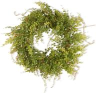 🌿 22-inch berry wreath with boxwood leaves and green berries decoration for front door - national tree company: perfect for summer, spring, and all seasons логотип