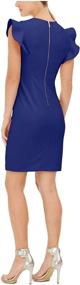 img 2 attached to Timeless Elegance: Calvin Klein Women's Solid Sheath Dress