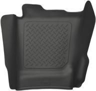 🚗 husky liners 83231: black weatherbeater center hump floor mat for 2014-19 chevrolet silverado/gmc sierra 1500 & 2015-19 silverado/sierra 2500/3500 logo