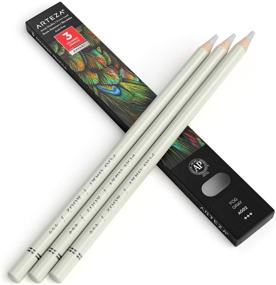 img 1 attached to Arteza Colored Pencils, Set of 3, A002 Fog Grey, Soft Wax-Based Cores, Perfect for Drawing, Sketching, Shading &amp; Coloring