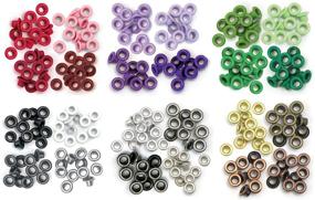 img 4 attached to Colorful and Versatile We R Memory Keepers Standard Eyelets Bundle - Red, Purple, Green, Grey, Warm Metal & Cool Metal: 6 Essential Items