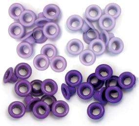 img 2 attached to Colorful and Versatile We R Memory Keepers Standard Eyelets Bundle - Red, Purple, Green, Grey, Warm Metal & Cool Metal: 6 Essential Items