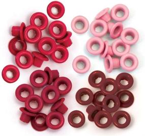 img 3 attached to Colorful and Versatile We R Memory Keepers Standard Eyelets Bundle - Red, Purple, Green, Grey, Warm Metal & Cool Metal: 6 Essential Items