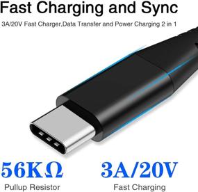 img 3 attached to 6FT+6FT USB C to C Charger Cable for Samsung S21 S20 Plus Ultra 5G, Galaxy Note 10 Plus 20/S10 A71, Pixel 4 3A 3 XL 4A 5 - 60W Fast Charge Charging