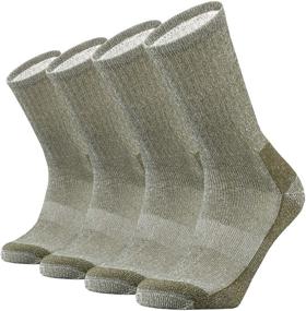 img 4 attached to 🧦 4 Pack of SOX TOWN Merino Wool Moisture Wicking Outdoor Hiking Hiker Cushion Crew Socks for Men