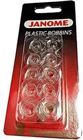 img 2 attached to 🧵 10 Pack Janome & Necchi Plastic Bobbins #200122614 - Genuine Accessories for All Models