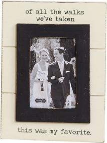 img 4 attached to 🖼️ Mud Pie 5X7 Wedding Picture Frame - All The Walks Collection