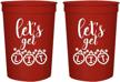 christmas party cups lets get logo