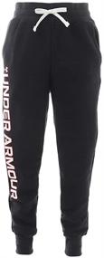 img 4 attached to Under Armour Fleece Joggers Cerise Girls' Clothing