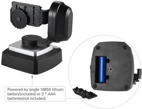 img 1 attached to 📹 YT-500 Motorized Rotating Video Tripod Head - Max. Load 500g - Compatible with iPhone X/8/7/7 Plus/6/6 Plus/6s - Compatible with GoPro Hero 5/4/3+/3 - Remote Control Pan Tilt