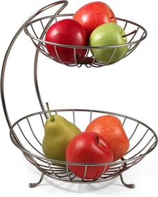 img 2 attached to 🧺 Spectrum Diversified Tiered Server Baskets: Organize and Display with Style!