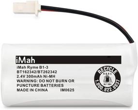 img 3 attached to iMah Ryme B1-3 BT162342 BT262342 2.4V 300mAh Ni-MH Cordless Telephone Batteries - Compatible with AT&T and VTech Handsets - Pack of 4