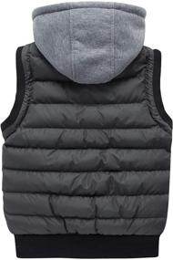img 3 attached to Stylish & Functional: Wantdo Boy's Water-resistant 🧥 Lightweight Winter Coat with Fleece Lining & Sleeveless Design