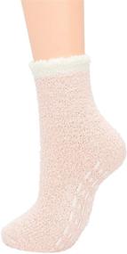 img 2 attached to 🧦 Cozy up this Winter with Women's Fluffy Sleep Socks - Fleece, Fuzzy, Athletic, Warm & Plush!