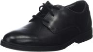 stylish and durable: clarks boy's derby lace-up shoes logo