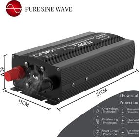 img 2 attached to CAM2 500W Pure Sine Wave Power Inverter，Peak Power 1000W， DC 12V To 110V AC With 1AC Outlet And 1 LED Display