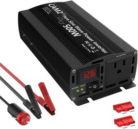 img 4 attached to CAM2 500W Pure Sine Wave Power Inverter，Peak Power 1000W， DC 12V To 110V AC With 1AC Outlet And 1 LED Display