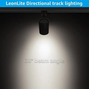 img 1 attached to 🔦 LEONLITE 8-Pack Dimmable LED Track Lighting Heads for Single Circuit H Track Light Rail, 550lm, 8.5W (50W Equivalent), CRI90, 120V, ETL & ES Listed, 4000K Cool White, 5-Year Warranty, Black