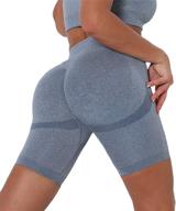 🩳 vaslanda seamless shorts: high waist butt lifting workout scrunch booty biker shorts for women logo