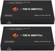 🔌 j-tech digital long range hdmi extender over cat6 150m/492ft: hdbaset 1080p extender with poc, bi-directional ir, dolby digital, dts support, edid, cec, & rs-232 passthrough (jtech-hdt150) logo