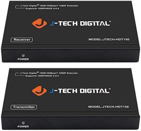 img 4 attached to 🔌 J-Tech Digital Long Range HDMI Extender Over Cat6 150m/492ft: HDBaseT 1080P Extender with PoC, Bi-Directional IR, Dolby Digital, DTS Support, EDID, CEC, & RS-232 Passthrough (JTECH-HDT150)