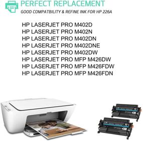 img 3 attached to 🖨️ High-Quality RETCH Compatible Black Toner Cartridges - Replacement for HP 26A CF226A 26X CF226X - Compatible with Laserjet Pro M402dne M402dn M402n M402dw MFP M426fdw M426fdn M426dw Tray - Pack of 2