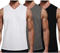 💪 coofandy sleeveless men's workout muscle bodybuilding clothing: enhance your shirts collection logo