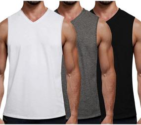 img 4 attached to 💪 COOFANDY Sleeveless Men's Workout Muscle Bodybuilding Clothing: Enhance Your Shirts Collection