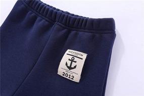 img 2 attached to Mud Kingdom Toddler Fleece Pants Boys' Clothing
