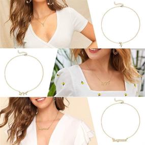 img 1 attached to 🎁 Retro Gold Plated Constellation Zodiac Layer Necklaces: Exquisite Jewelry for Women & Girls | 12 Constellations Pendant Necklace with Horoscope Old English Zodiac Signs - Perfect Birthday Gift