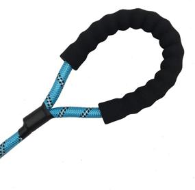 img 2 attached to 🐶 Shorven Reflective Training Dog Leash with Soft Handle - Durable Nylon Strong Dog Rope Lead, 5-20 FT Long