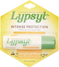 img 2 attached to 💋 Lypsyl Original Mint Lip Balm - Intense Protection, Pack of 2, 0.10 oz