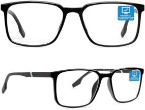 img 4 attached to 👓 Blue Light Glasses: 1 Pack of Blue Light Blocking Glasses for Computer and Gaming - UV Light Protection and Anti-Glare for Men and Women