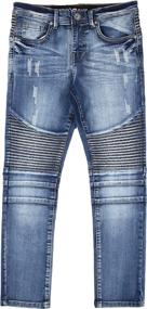 img 4 attached to 👖 RAY Slim Biker Pants for Boys - Boys' Clothing at Jeans